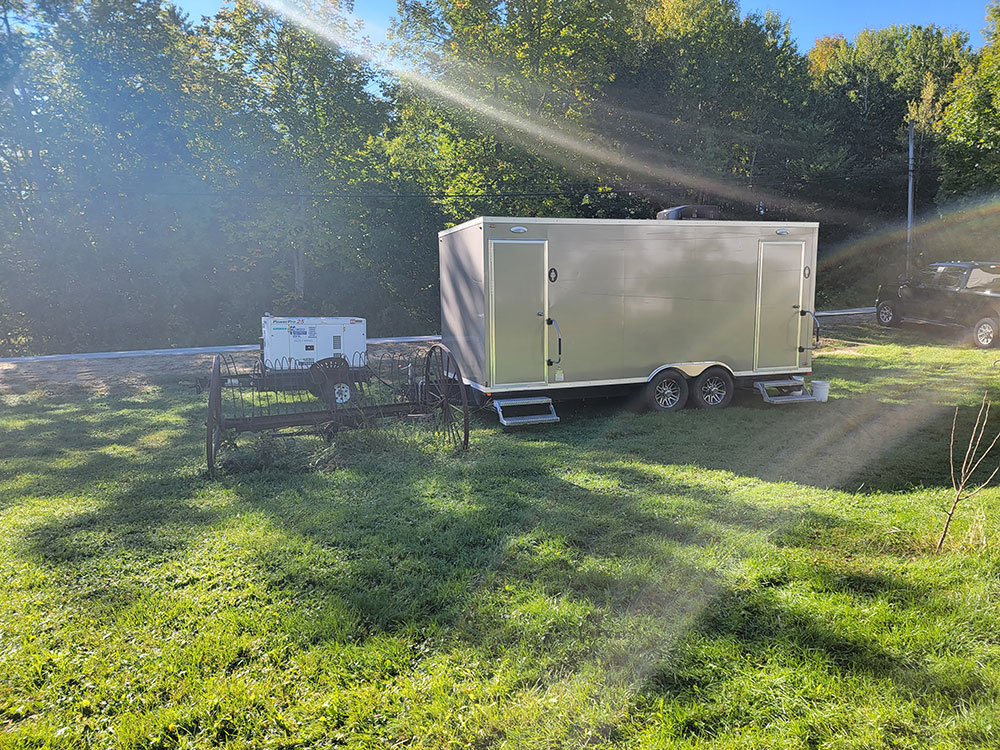 Serving the higher end Maine weddings and events with our luxury restroom trailers
