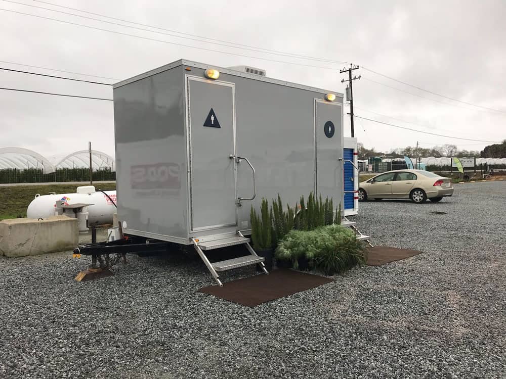 Luxury interiors of our restroom trailers