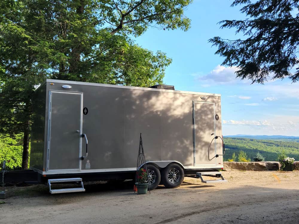Luxury interiors of our restroom trailers